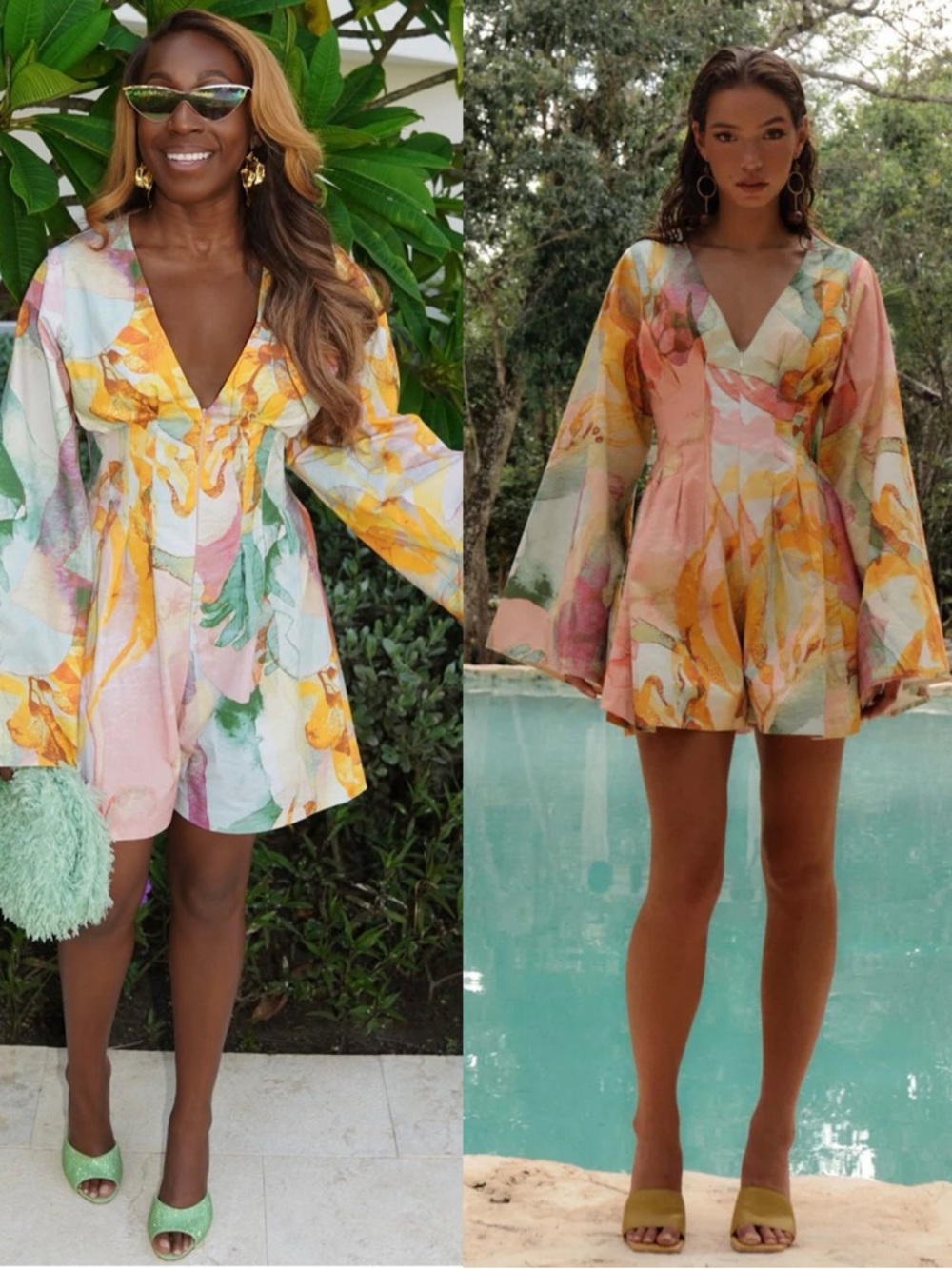 Andrea Iyamah Pana Printed Corset Romper Multicolor NEW with tags